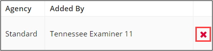 Click the X icon to remove the IR from the complaint