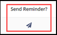 The Send Reminder icon