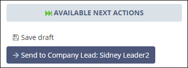 Screen Capture showing next available actions