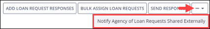 Responding to Loan Requests: Notify Agency of Loan Requests Shared Externally