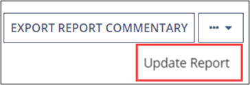 Click the update reports button to open the reports for this examination