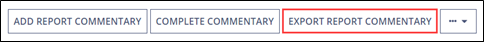 Export Report Commentary menu command