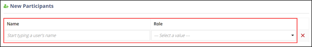 Select the role for the user