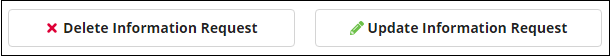 The commands for deteling or updating information requests