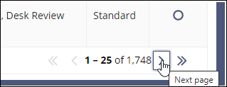 Library Page navigation arrows