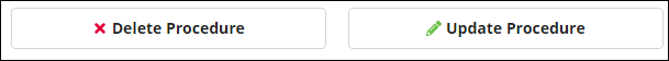 The commands for deteling or updating procedures