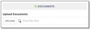 screen capture showing Example of Document Upload