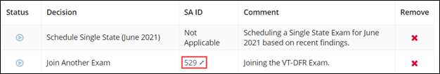 Clcik the SA ID hyperlink for the SA you wish to join