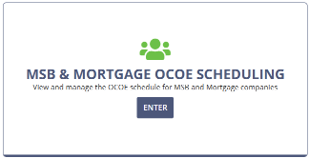 Enter OCOE scheduling