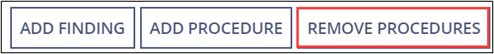 Remove Procedures menu button