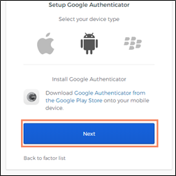 Select your device