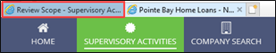 Click the Review Scope browser tab to return to the page showing your review