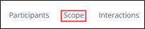 Click the Scope command on the menu