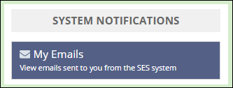 System notifications widget