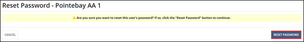 Reset Password button